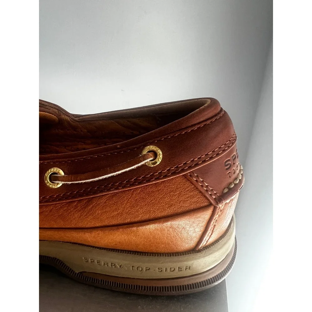 Sperry Top-Sider Gold Cup Boat Shoes Mens 11M Tan Brown Leather 0834911